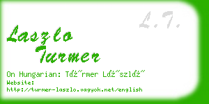 laszlo turmer business card
